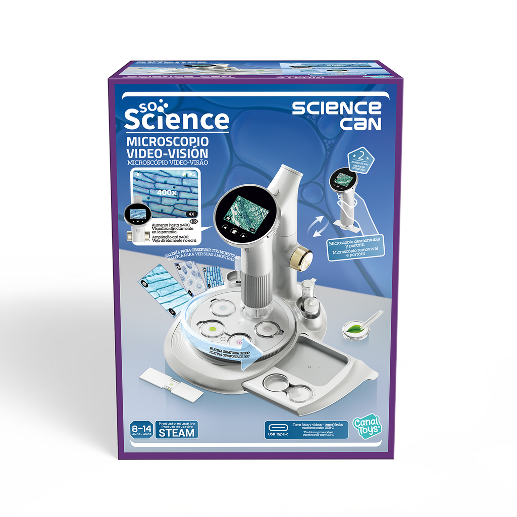 Microscopio 1000 Vision - So Science - COS007 - CanalToys