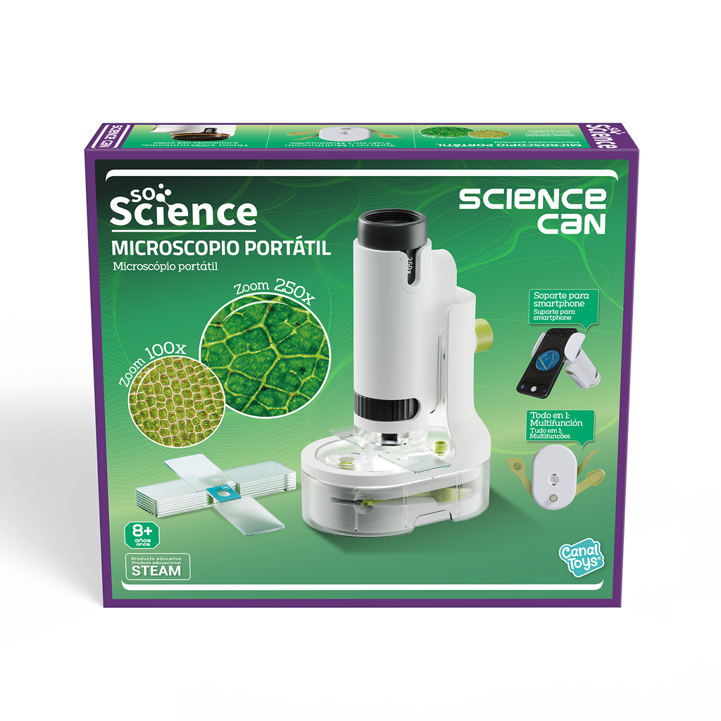 Microscopio Portátil - So Science - COS001 - CanalToys