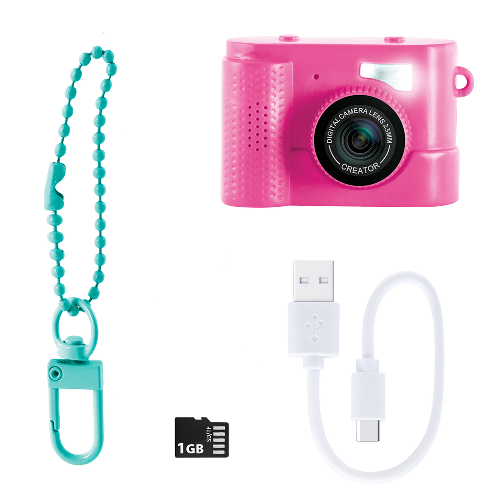 Mini Cámara Compact Rosa - Photo Creator - CLK061 - CanalToys