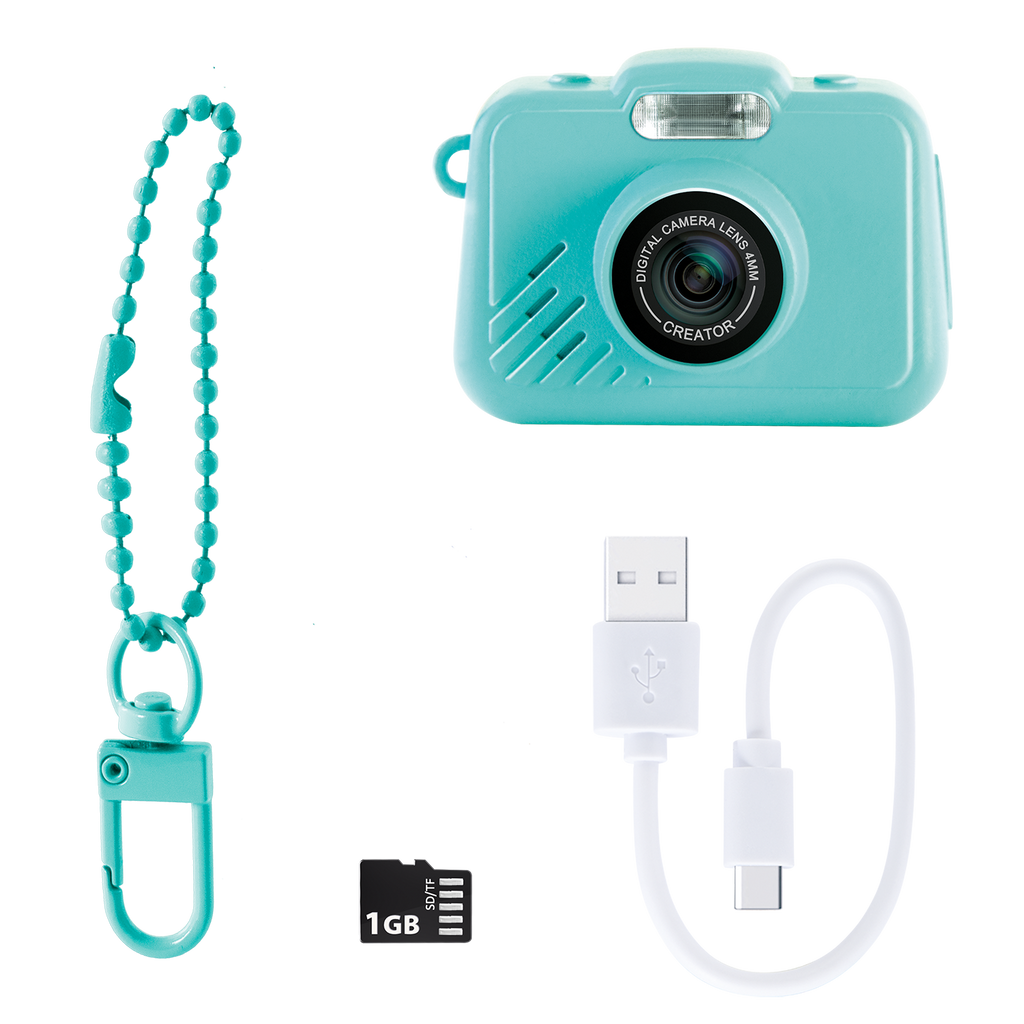 Mini Cámara Original Azul Turquesa - Photo Creator - CLK058 - CanalToys