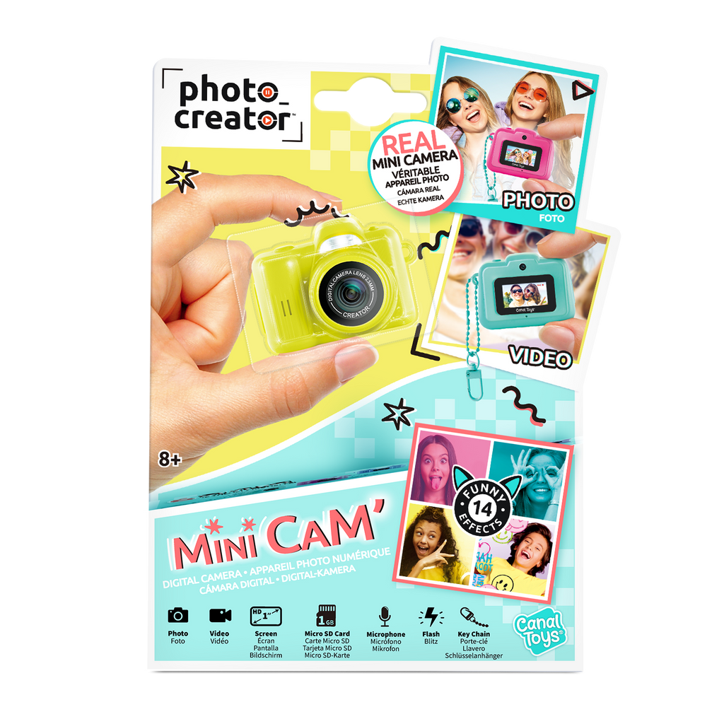 Mini Cámara Pro Amarilla - Photo Creator - CLK062 - CanalToys