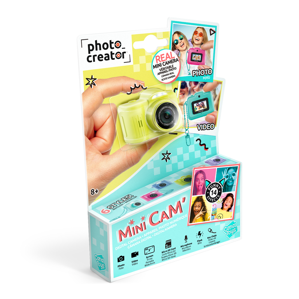 Mini Cámara Pro Amarilla - Photo Creator - CLK062 - CanalToys