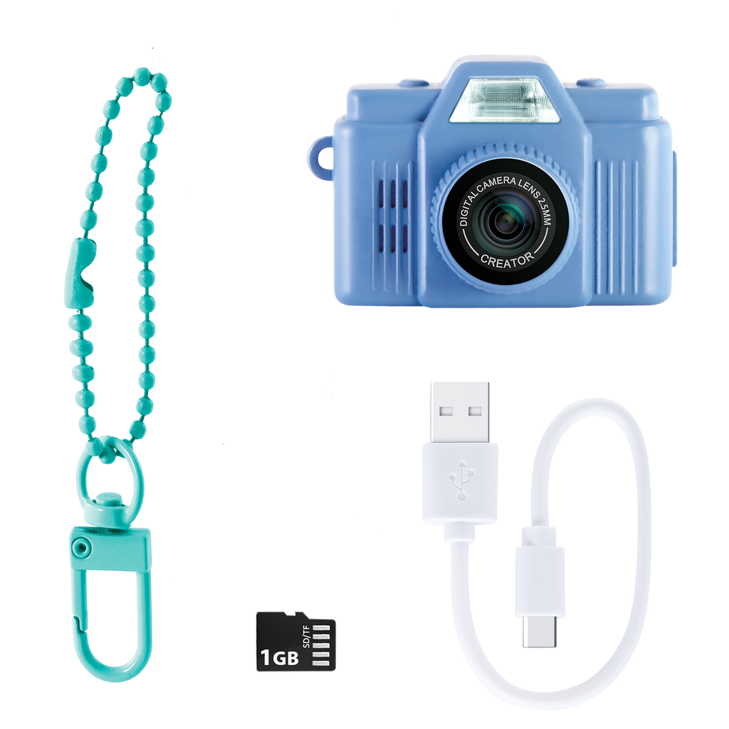 Mini Cámara Retro Azul - Photo Creator - CLK059 - CanalToys