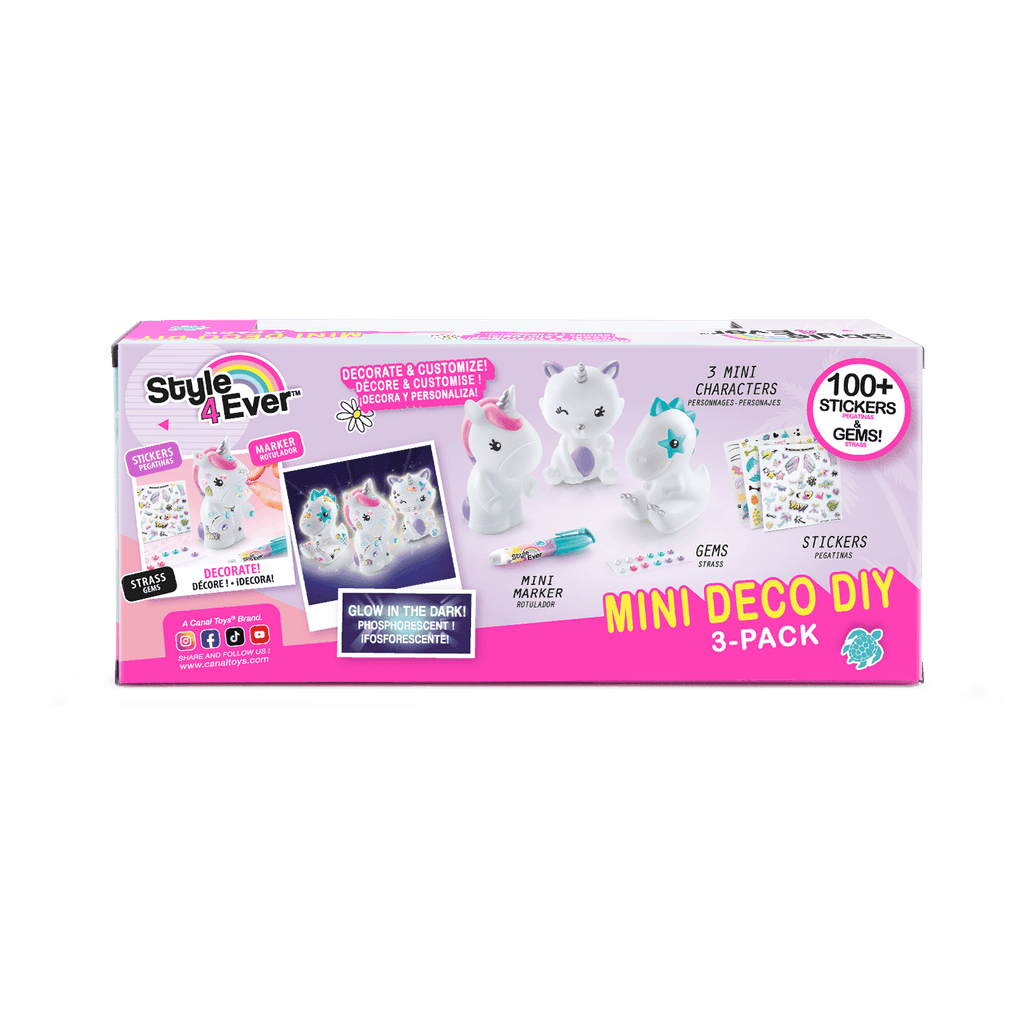 Mini Figuras para Decorar DIY Pack de 3 - Mini Deco DIY 3 Pack - Style 4 Ever - OFG 245 - CanalToys
