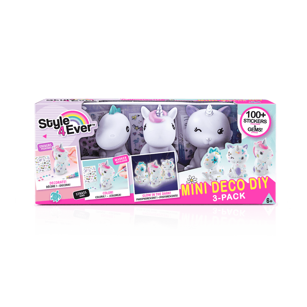 Mini Figuras para Decorar DIY Pack de 3 - Mini Deco DIY 3 Pack - Style 4 Ever - OFG 245 - CanalToys
