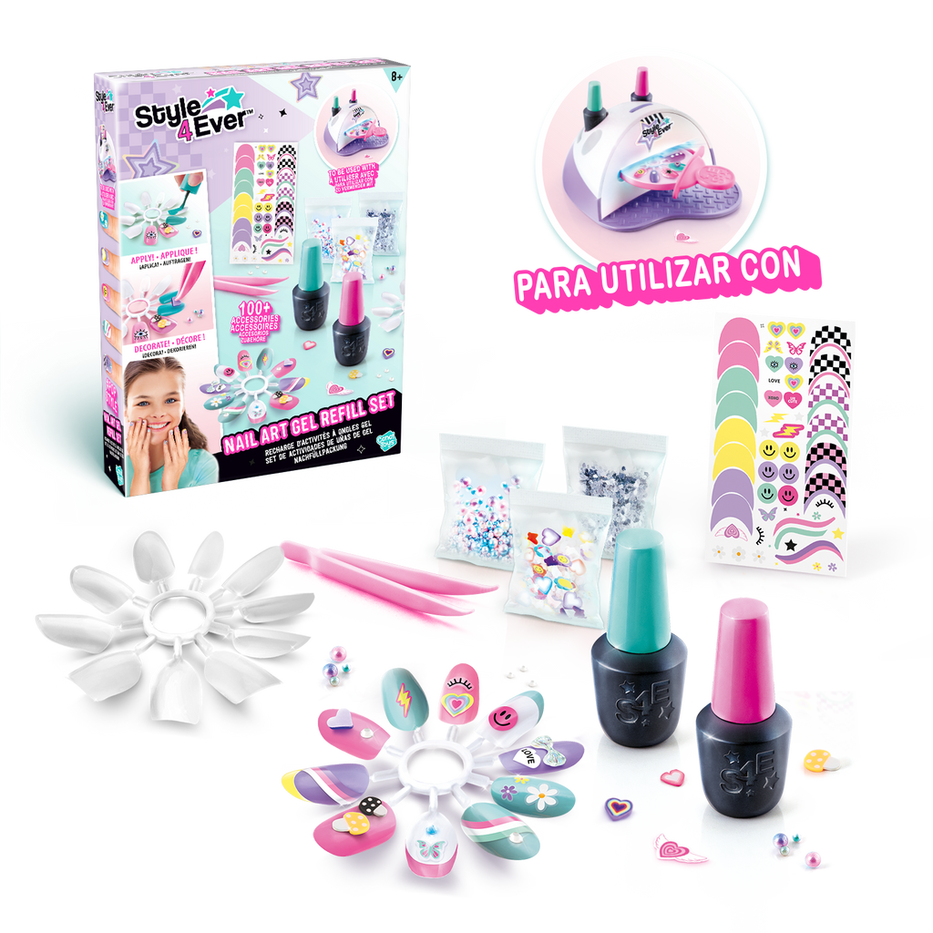 Nail Art Gel Kit de recambios - Nail Art Gel Refill kit - Style 4 Ever - OFG324 - CanalToys