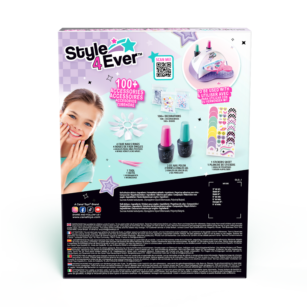 Nail Art Gel Kit de recambios - Nail Art Gel Refill kit - Style 4 Ever - OFG324 - CanalToys