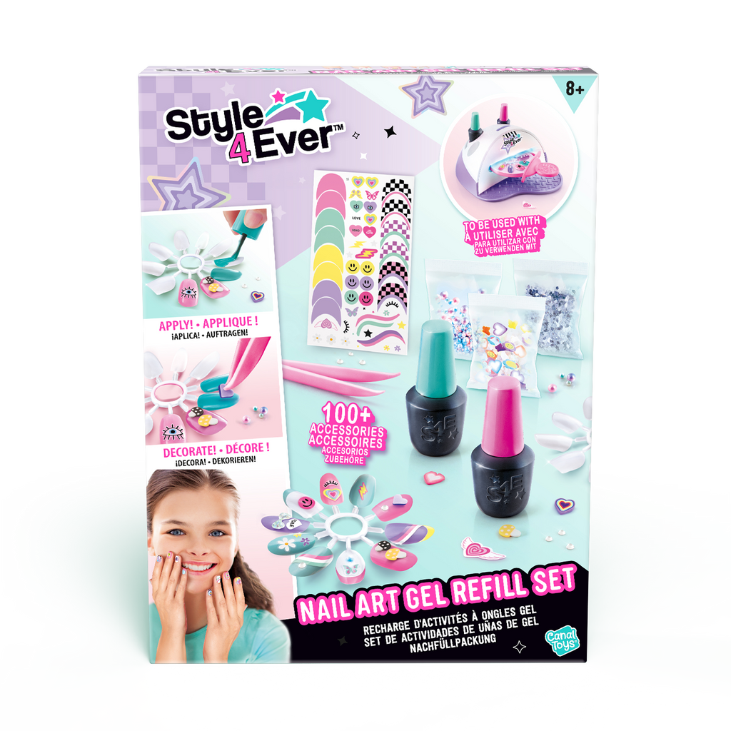 Nail Art Gel Kit de recambios - Nail Art Gel Refill kit - Style 4 Ever - OFG324 - CanalToys
