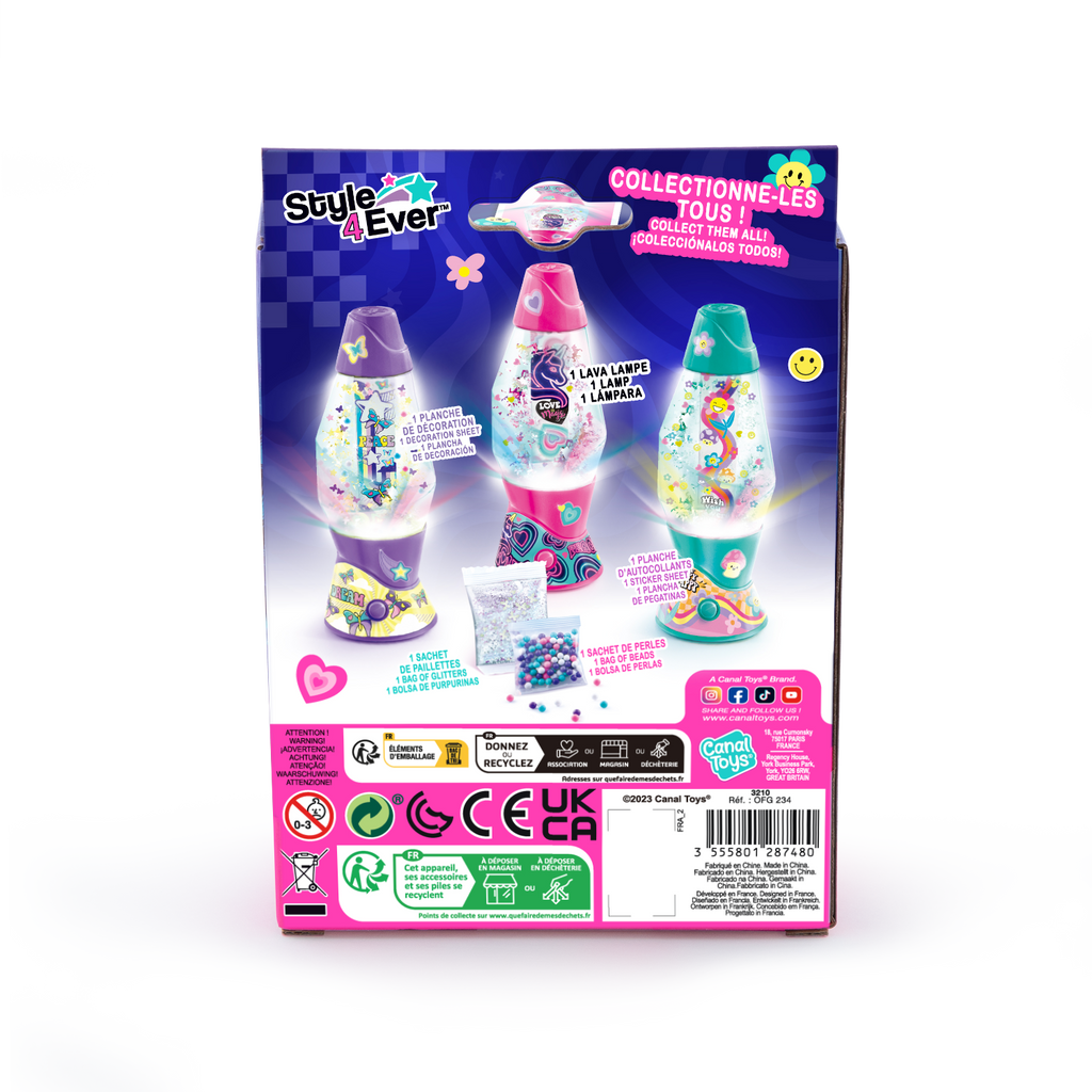 Mini Lámpara de Lava DIY - Mini Lava Lamp DIY - Style 4 Ever - OFG234 - CanalToys