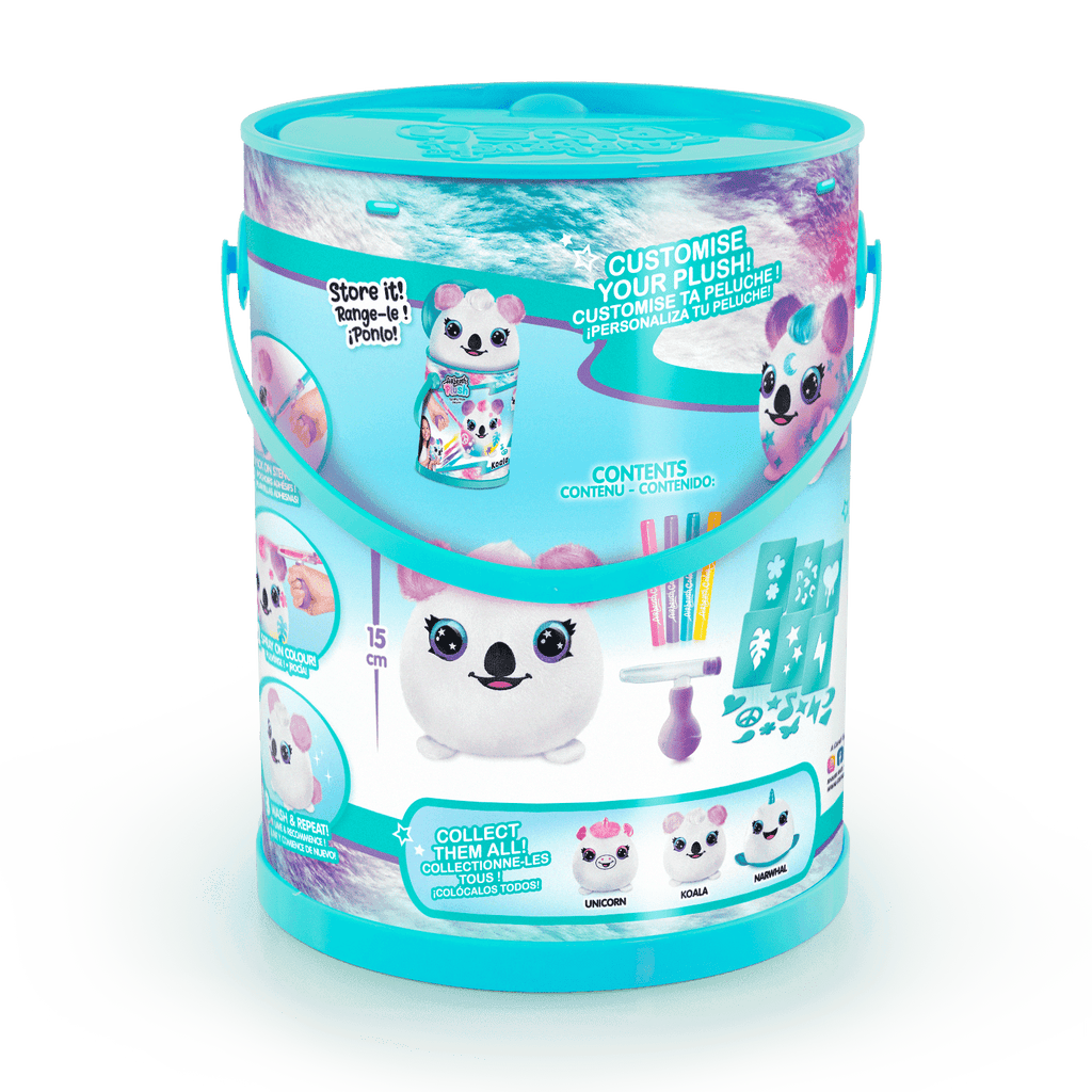 Cubo de Colorea tu Mascota - Colour your Plush Bucket - Airbrush Plush - Style 4 Ever - OFG266 - CanalToys