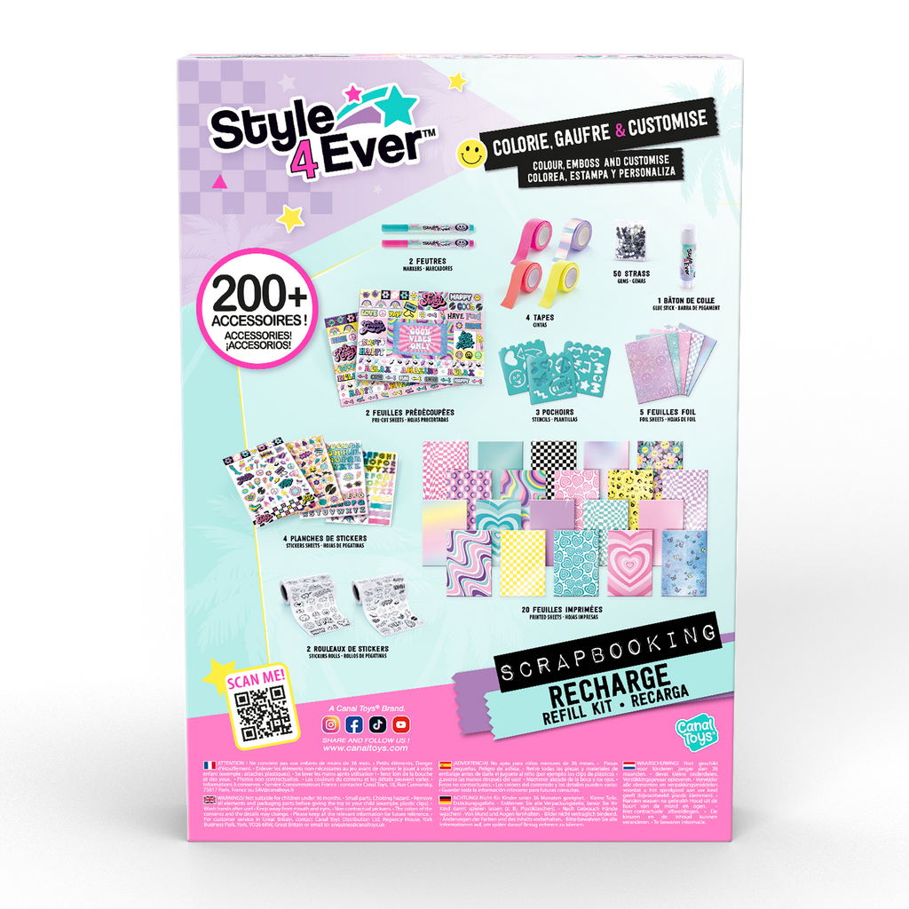 Repuesto Taller de decoración - Scrapbooking 3 in 1 Station Refill - Style 4 Ever - OFG283 - CanalToys