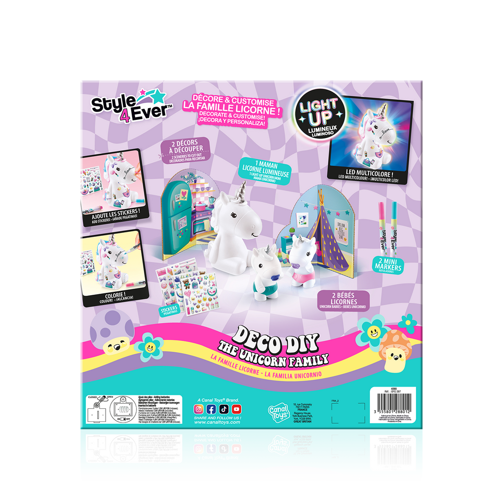 La Familia Unicornio DIY - Unicorn Family - Style 4 Ever - OFG287 - CanalToys