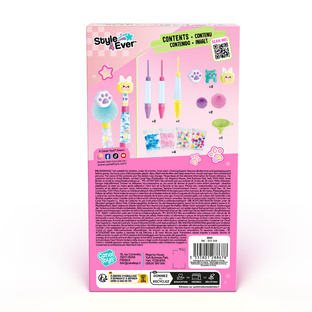 Pack Subrayador y Bolígrafos DIY - Style 4 Ever - OFG349 - CanalToys