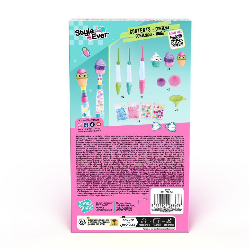 Pack Subrayador y Bolígrafos DIY - Style 4 Ever - OFG349 - CanalToys