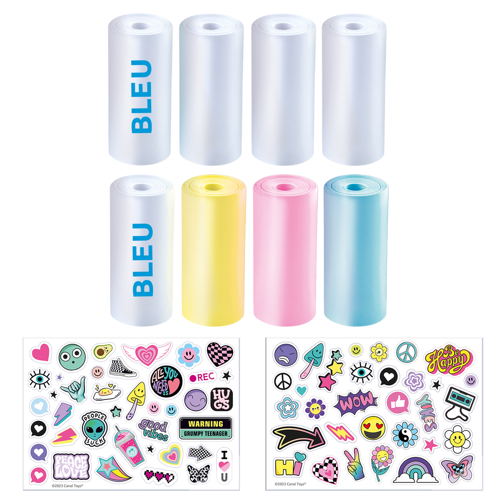 Pack de 8 Rollos de Papel Térmico Especial - Special Paper Refill Kit - Photo Creator - CLK016 - CanalToys