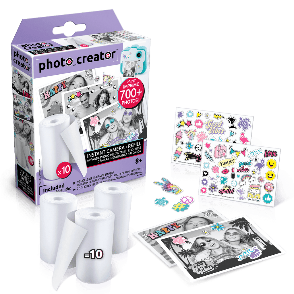 Recambios Instant Camera 10 Rollos - Instant camera Refill Paper - Photo Creator - CLK005 - CanalToys