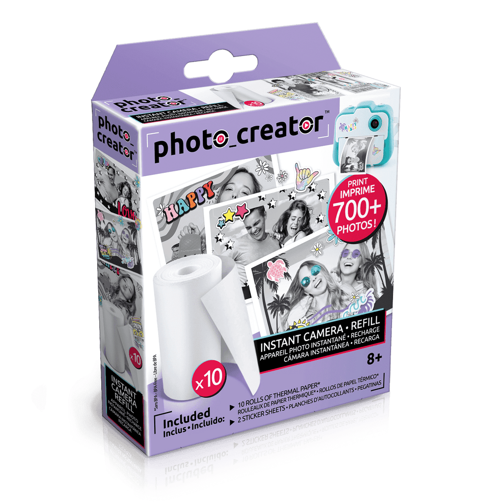 Recambios Instant Camera 10 Rollos - Instant camera Refill Paper - Photo Creator - CLK005 - CanalToys