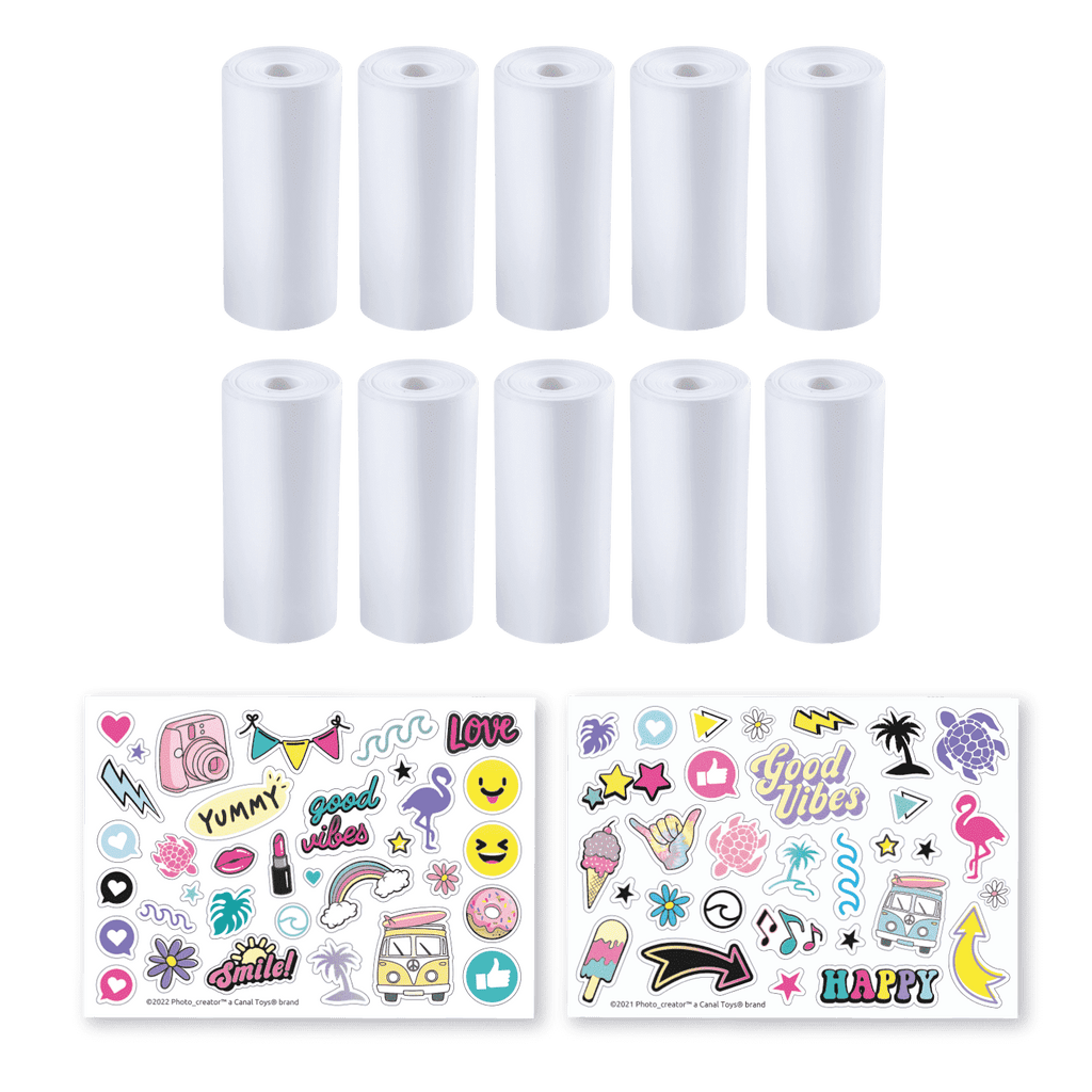 Recambios Instant Camera 10 Rollos - Instant camera Refill Paper - Photo Creator - CLK005 - CanalToys