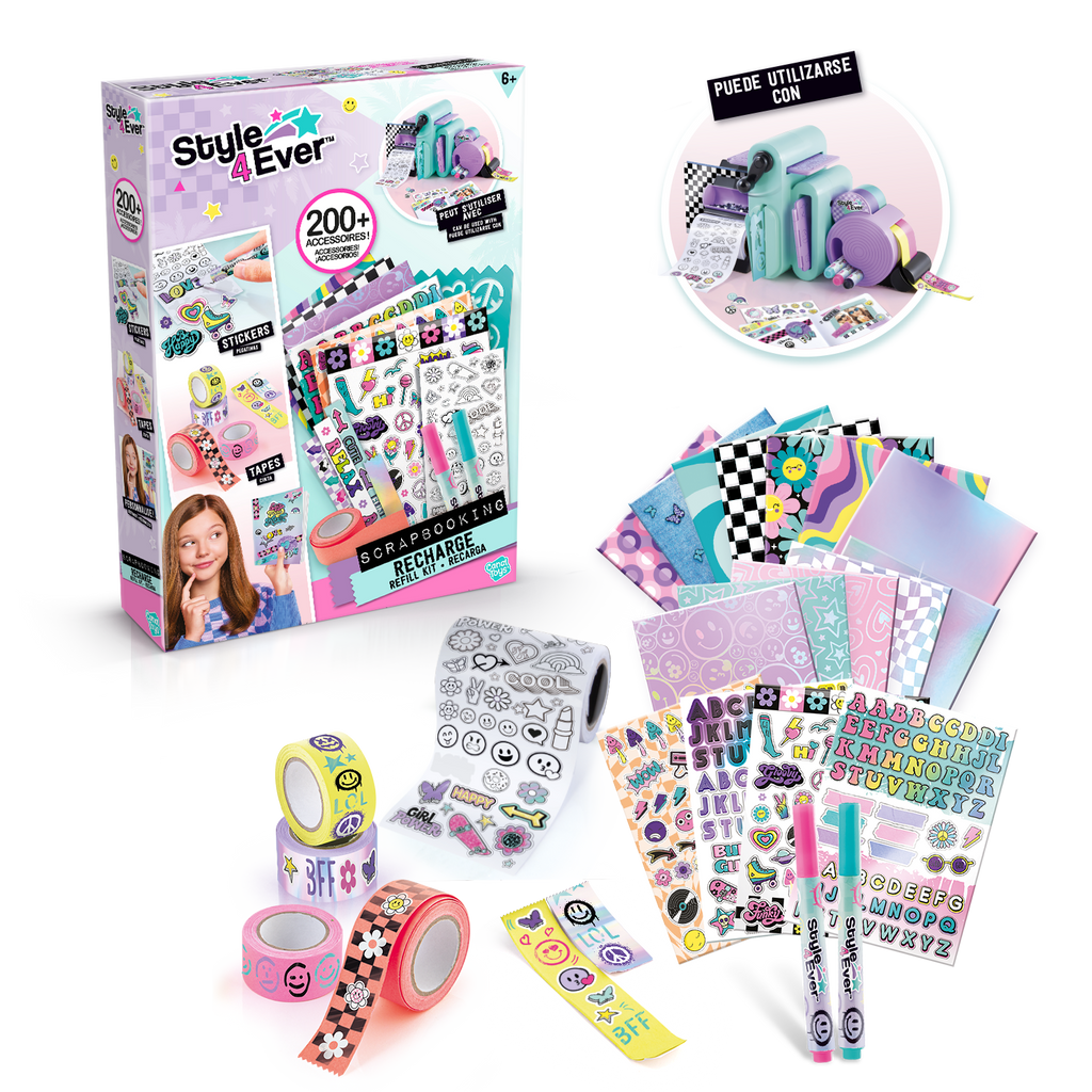 Repuesto Taller de decoración - Scrapbooking 3 in 1 Station Refill - Style 4 Ever - OFG283 - CanalToys