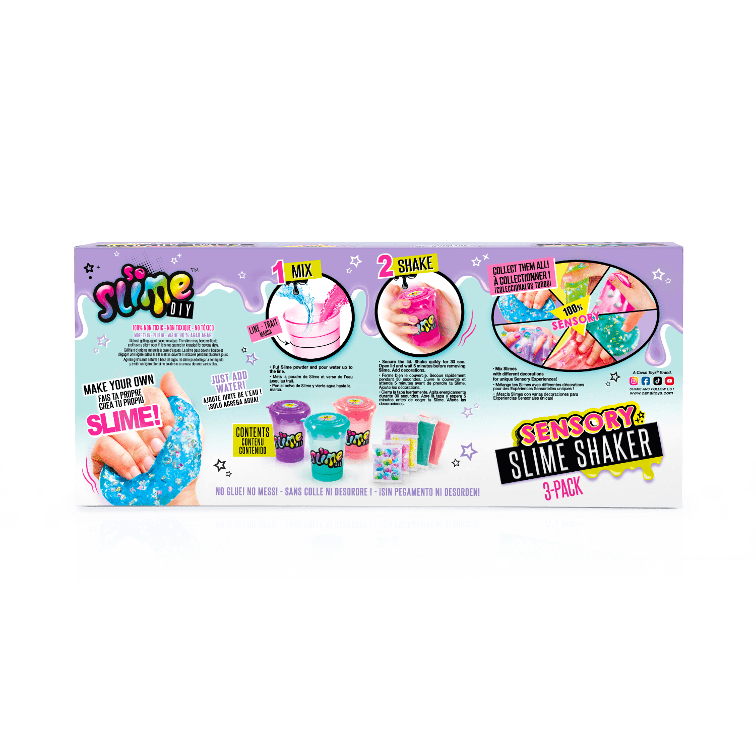 CANAL TOYS Slime shakers x 3 pas cher 
