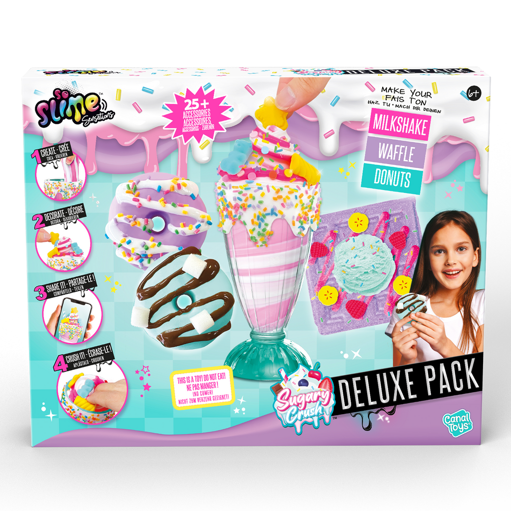 Pasteles de Slime Merendola - Sugary Crush Deluxe Pack - So Slime - SSC265 - CanalToys