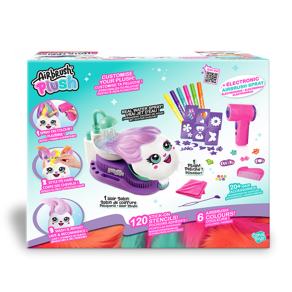 Salón de Peluquería Pelomenal - Airbrush Plush - AIR044 - CanalToys