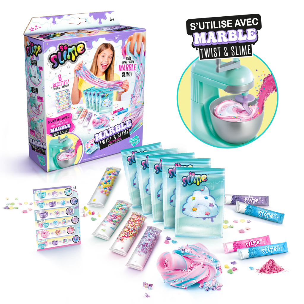 Set de Recambios Mixer Machine Twist & Slime (Batidora) - Twist & Slime Mixer Machine Refills - So Slime - SSC 239 - CanalToys