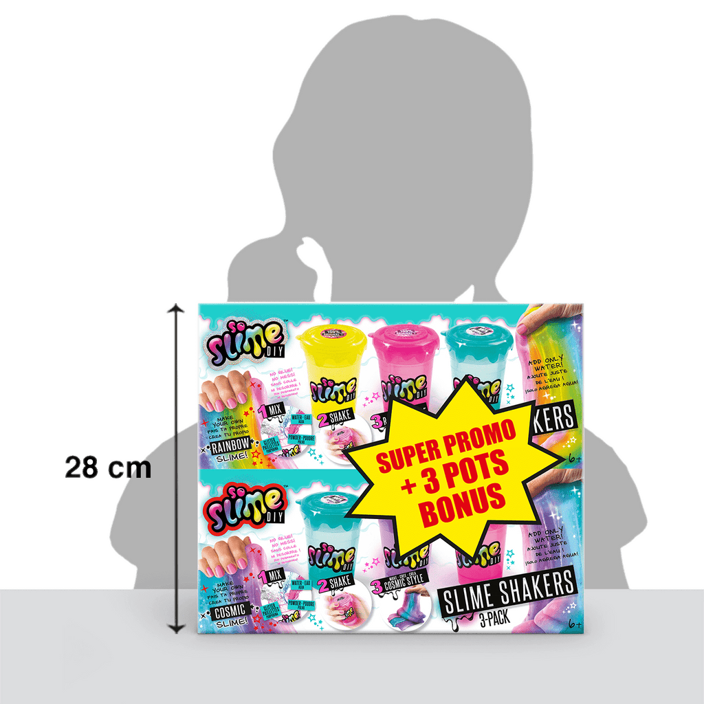 Slime Shakers 3 Pack + 3 Pots Bonus - So Slime - SSC019 - CanalToys