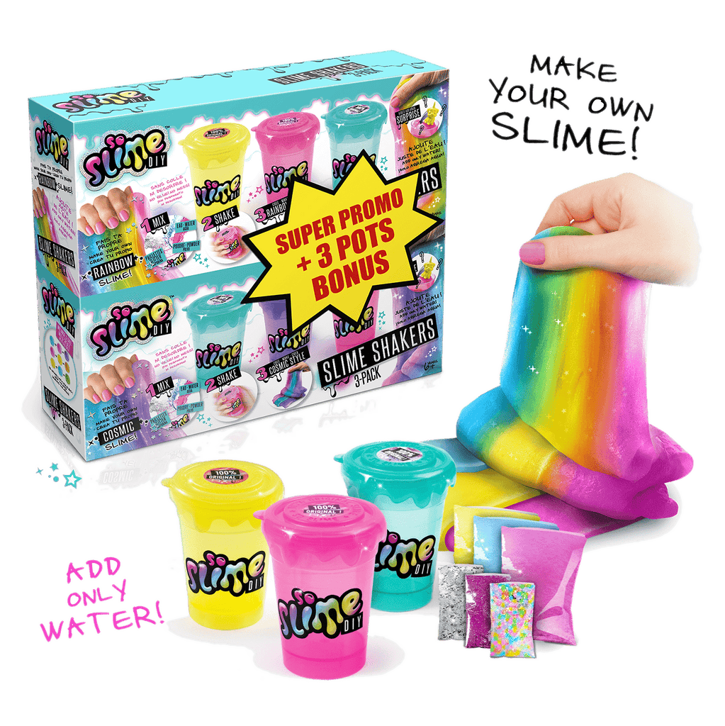 Slime Shakers 3 Pack + 3 Pots Bonus - So Slime - SSC019 - CanalToys
