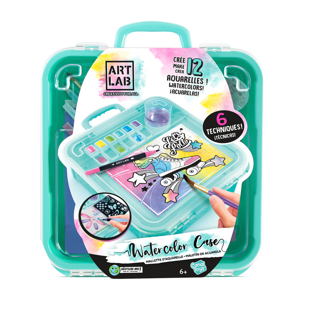 Super Maletín de Acuarelas - Watercolour Case - Art Lab - ART012 - CanalToys