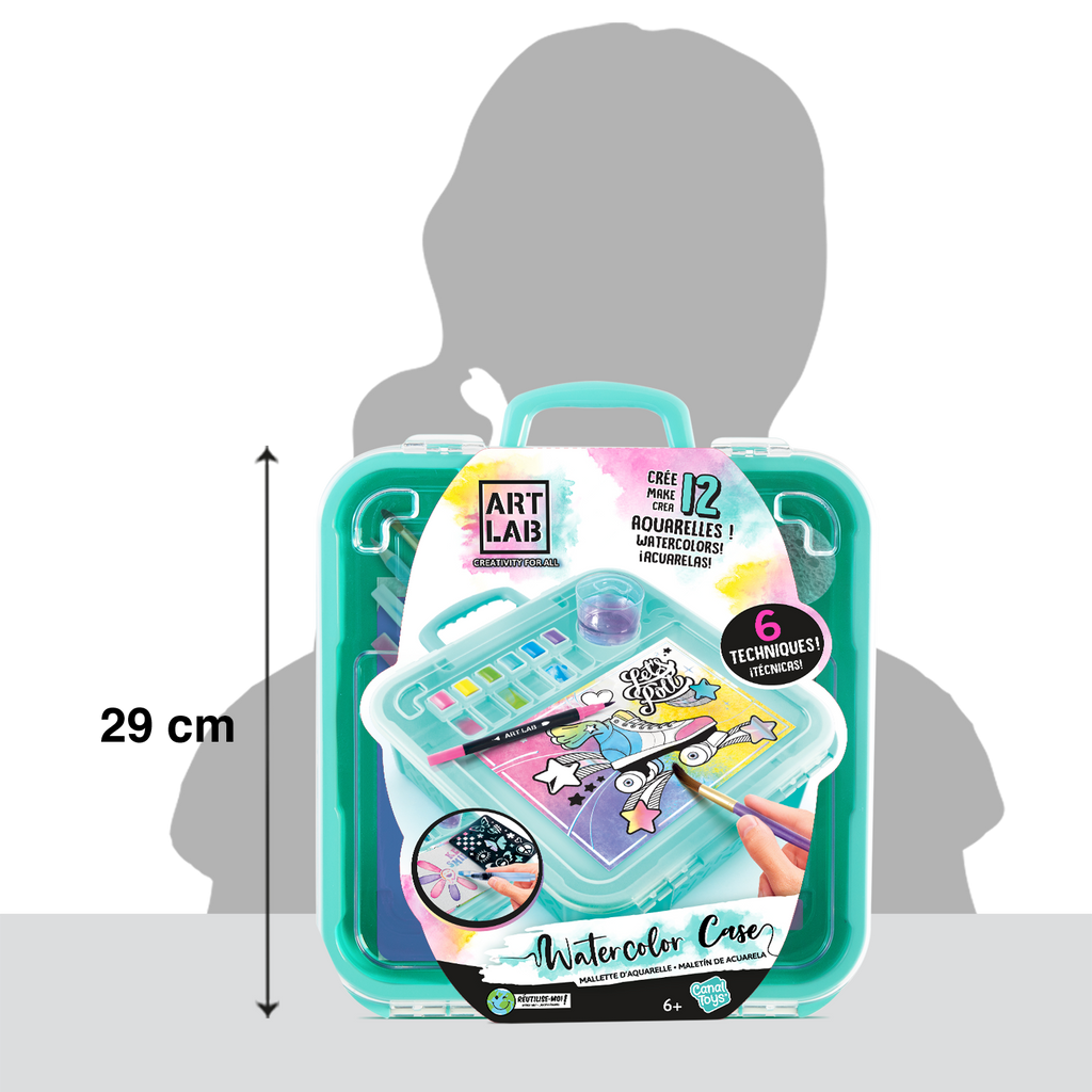 Super Maletín de Acuarelas - Watercolour Case - Art Lab - ART012 - CanalToys
