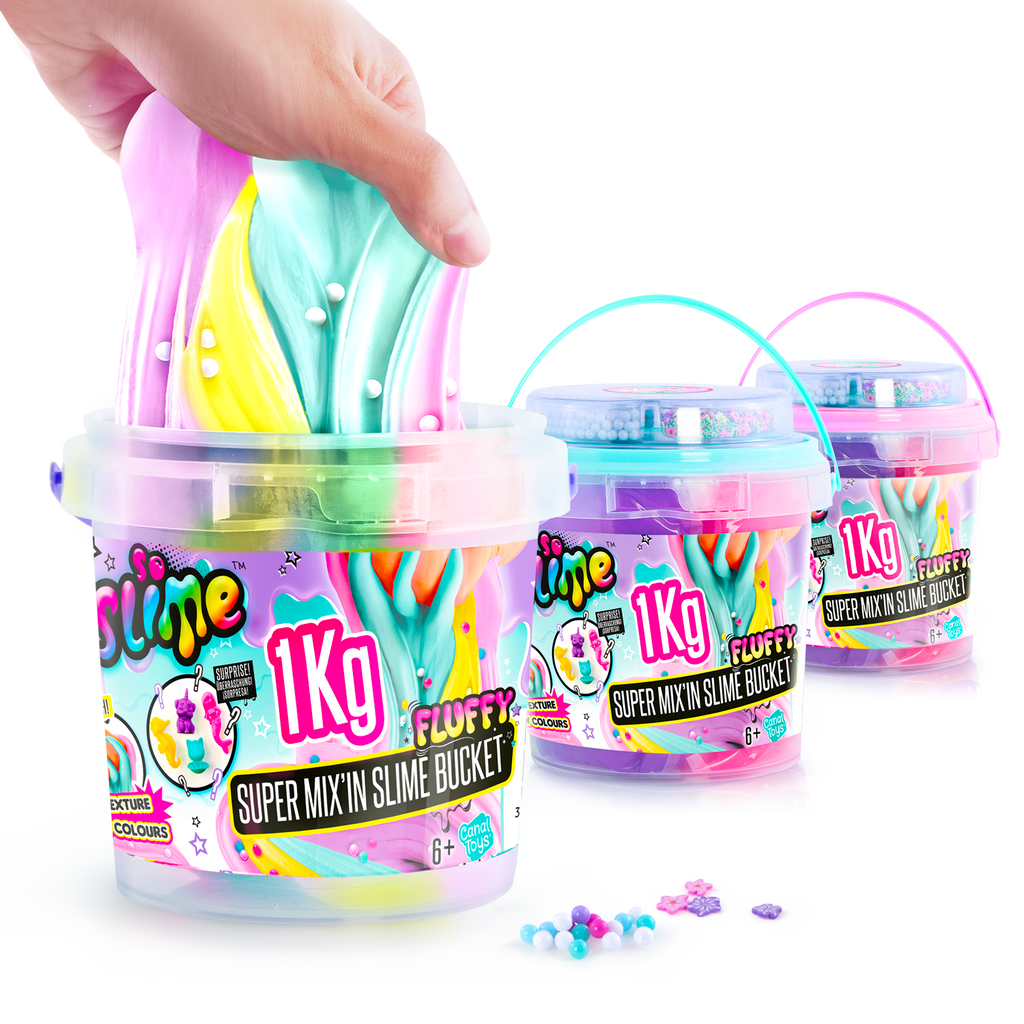 Super cubo de Slime con Decoraciones - Slime Super Bucket with Decorations - Premade Slime - So Slime - SSC148 - CanalToys