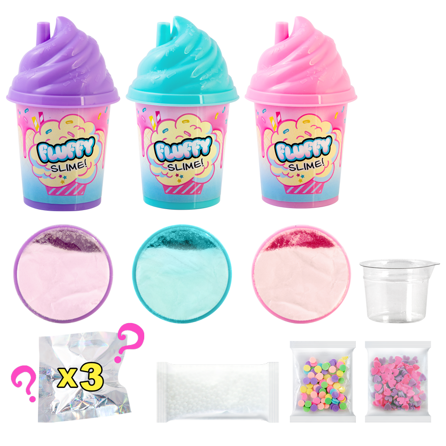 Slime Fluffy Shaker x3 Pack - Slime Fluffy Pop - SSC101 - CanalToys