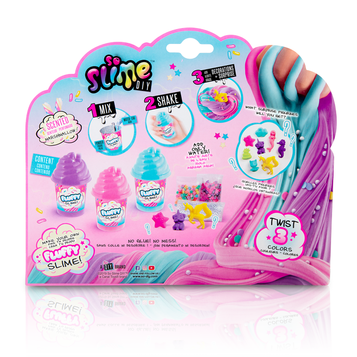 Slime Fluffy Shaker x3 Pack - Slime Fluffy Pop - SSC101 - CanalToys