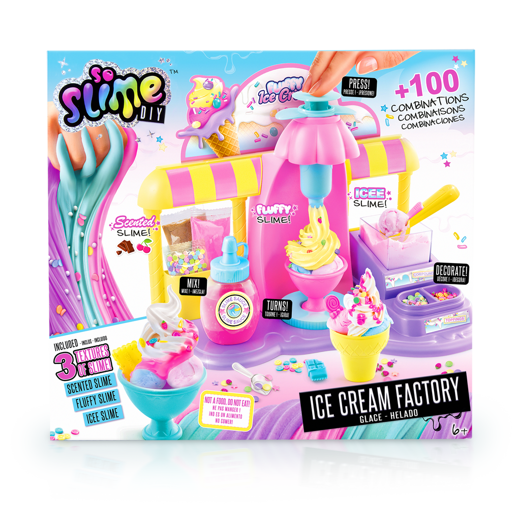 Fábrica de helados - Ice Cream Factory - Slime Fluffy Pop - So Slime - SSC180 - CanalToys