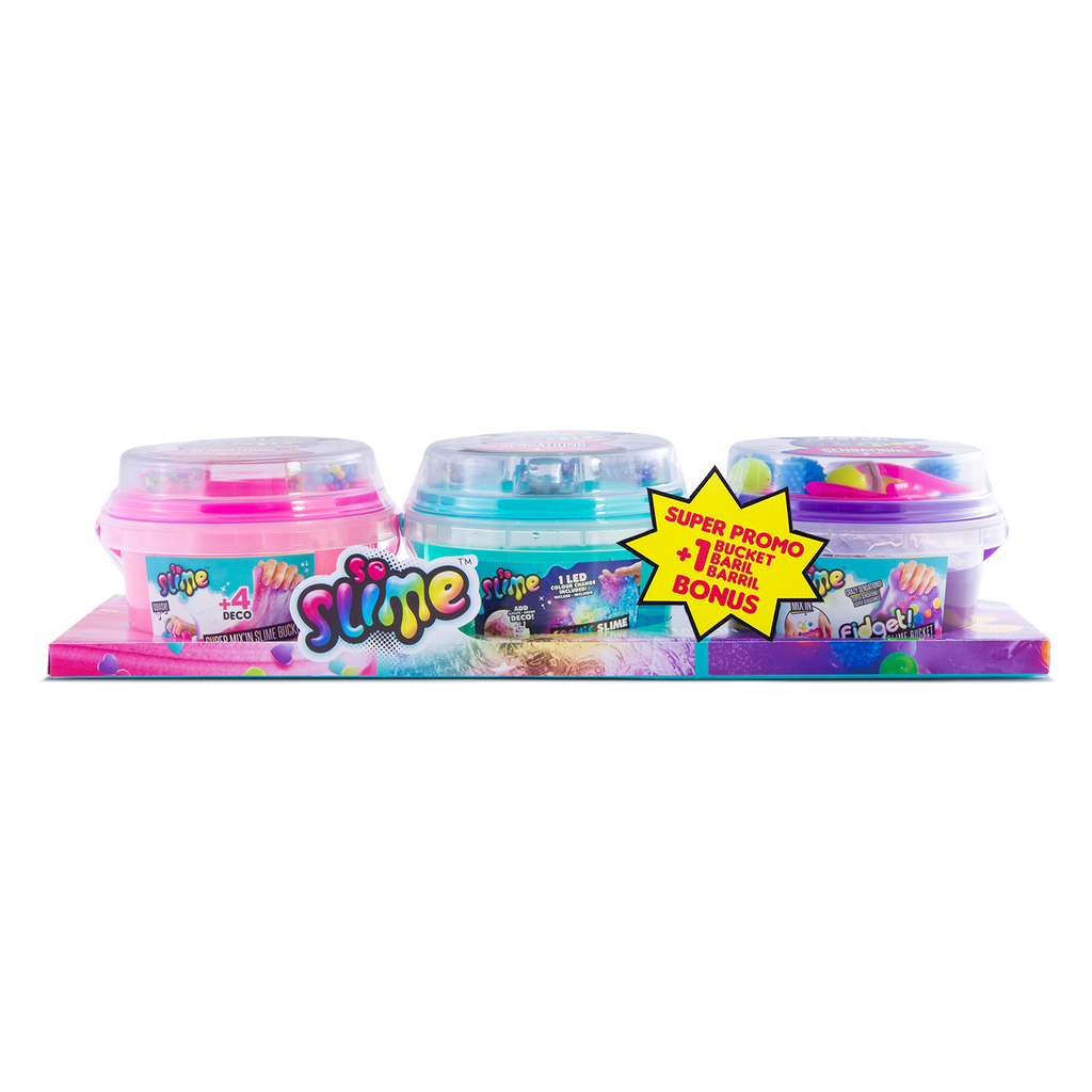 Super promo Cubos de Slime 2 + 1 Bonus - Slime Mix In Pack 2 + 1 Bonus - So Slime - SSC220 - CanalToys