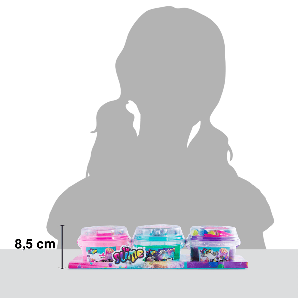 Super promo Cubos de Slime 2 + 1 Bonus - Slime Mix In Pack 2 + 1 Bonus - So Slime - SSC220 - CanalToys